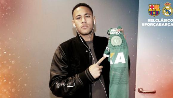Neymar rindió homenaje a Chapecoense con esta fotografía