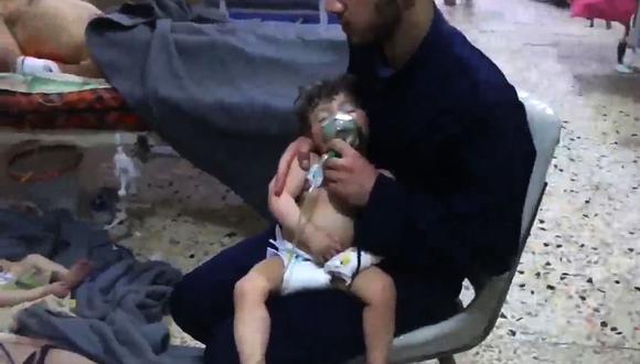 Siria: ataque químico en el bastión rebelde de Duma deja decenas de muertos. (AFP).