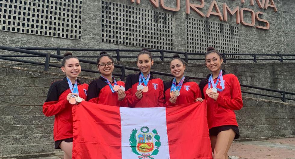 Equipo senior de Gimnasia Artística del Perú ganó dos medallas en Sudamericano de Colombia 2021 | Foto: Difusión