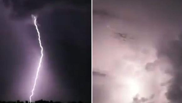 Fuertes lluvias y tormentas eléctricas azotaron Piura en la madrugada del lunes 3 de abril | Captura redes sociales