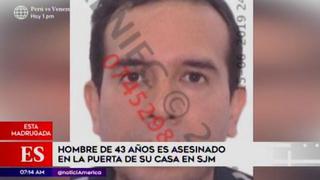 San Juan de Miraflores: hombre fue asesinado a balazos en la puerta de su casa | VIDEO