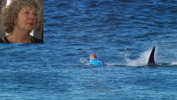 Madre de surfista que escapó de tiburón vio el ataque en vivo