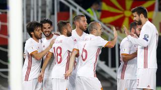 España venció 2-1 a Macedonia por fecha 6 de las Eliminatorias europeas