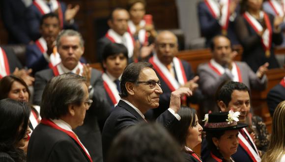 El presidente Martín Vizcarra anunció este domingo 16 de setiembre que se plantearía cuestión de confianza para que se apruebe los proyectos de reforma constitucional. (Foto: Archivo El Comercio)