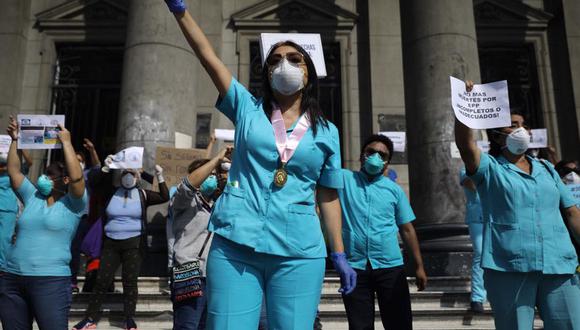 Decana del Colegio de Enfermeras, Liliana La Rosa, informó que a la fecha más de 600 enfermeras han sido contagiadas de COVID-19 en el país. (Foto: Joel Alonzo)