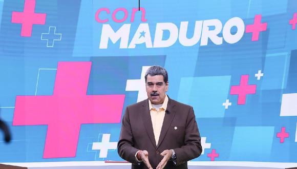 El presidente venezolano Nicolás Maduro en su programa semanal de Televisión "Con Maduro +", en Caracas, Venezuela, el 11 de diciembre de 2023. (Foto de Prensa Miraflores / EFE)