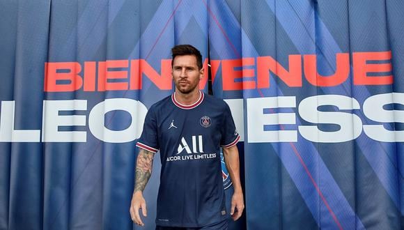 Así luce Lionel Messi con la camiseta del PSG. Usará la número 30. (Foto: Twitter)
