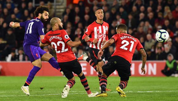 Liverpool vs. Southampton EN VIVO: Salah marcó golazo para el 2-1 a pura velocidad y precisión | VIDEO. (Foto: AFP)