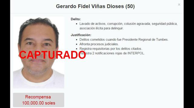 La lista de los más buscados y los que ya fueron capturados - 1