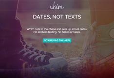 Whim, una app de citas para que estas ocurran sí o sí