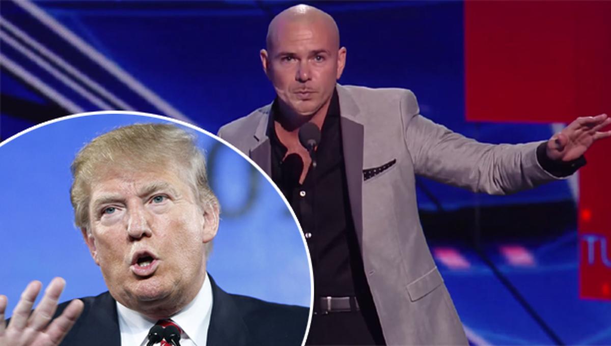 Pitbull le advierte a Donald Trump: "Cuidado con el Chapo"