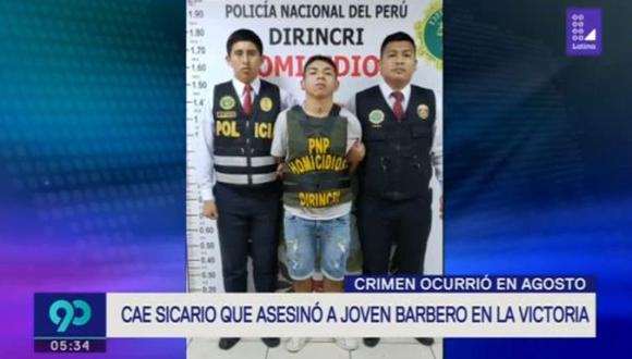 La Policía Nacional (PNP) detuvo al presunto sicario que asesinó al babero Fernando Pereyra Velarde, quien recibió tres impactos de bala en el interior de su local. (Video: Latina)