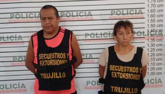 Los detenidos fueron identificados como Flor María Gutiérrez Sánchez y Humberto Jorge Reyes Valencia. Foto: PNP