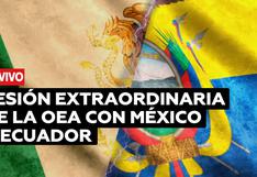 Reunión en la OEA: Ecuador pidió actualizar tratados sobre asilo diplomático tras asalto a embajada de México