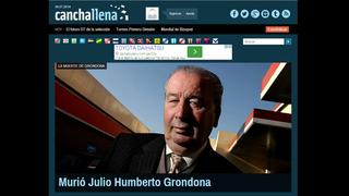 Muerte de Julio Grondona: así informó la prensa mundial