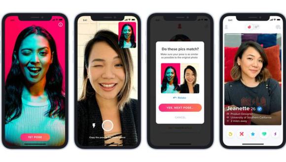 Tinder quiere combatir el "catfishing" con sus nuevas funciones de verificación. (Tinder)