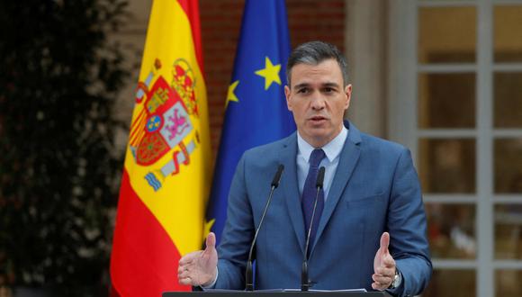 El presidente del Gobierno español, Pedro Sánchez, no contempla el envío de armamento a Ucrania por parte de España y defiende que ese envío se haga a través de la Unión Europea. (Foto: Jon Nazca / España)