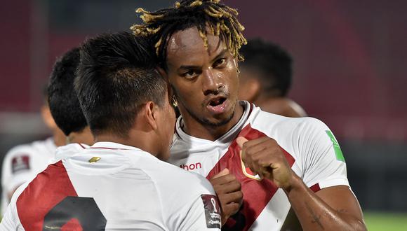 Perú empató 2-2 ante Paraguay por la primera fecha de las Eliminatorias Qatar 2022. André Carrillo anotó los goles para el equipo de Ricardo Gareca. (Foto: AFP)