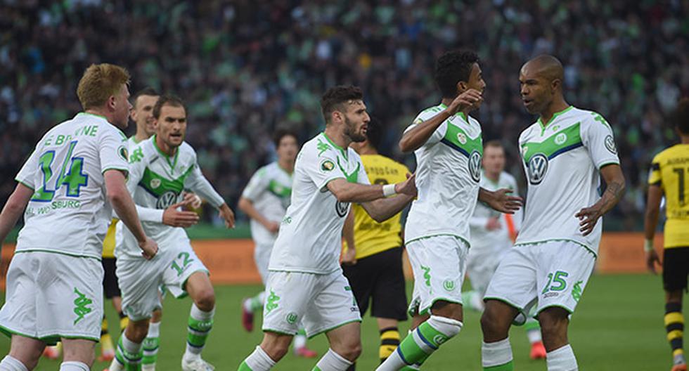 Luiz Gustavo anotó el empate para el Wolfsburgo. (Foto: Getty Images)