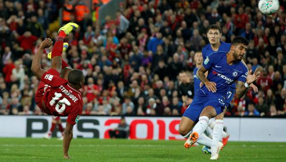 Liverpool vs. Chelsea: Sturridge anotó golazo para el 1-0 de los 'Reds' por la Copa de la Liga | VIDEO. (Foto: AFP)