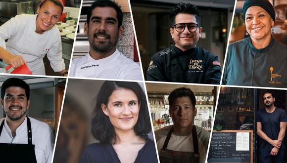 Ellos son los "Conquistadores" de la cocina peruana: Valeria Olivari en Lisboa, Juan Carlos Perret en Vigo, Nicky Ramos en Barcelona, Cecilia Zapata en Ginebra, Andrés Cerdeña en Berlín, Christina Tobler en Zúrich, Omar Malpartida en Madrid e Ibiza, y Valentín Checa en Estocolmo. (Fotos: Kamikaze Perú)