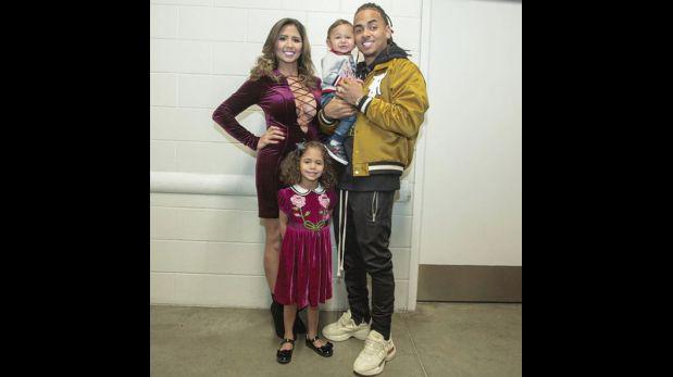 Ozuna y su familia.