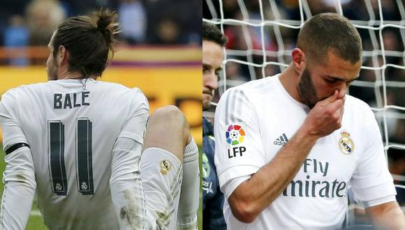 Real Madrid: lesiones de Gareth Bale y Karim Benzema preocupan