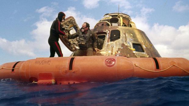 The seeds were retrieved along with the crew when the Apollo 14 capsule returned to Earth.