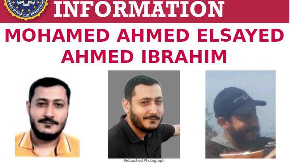 El FBI incluyó al egipcio Mohamed Ahmed Elsayed Ahmed Ibrahim en la lista de sospechosos de estar envueltos en actos de terrorismo y divulgó varias fotografías del hombre en su portal en internet. (FBI)