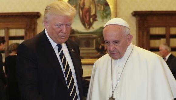 Donald Trump y el papa Francisco. (Foto: AP)
