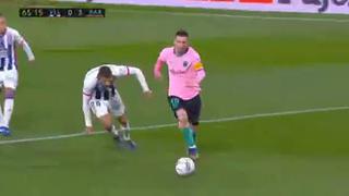 Lionel Messi convirtió el 3-0 frente al Valladolid y quebró récord anotador de Pelé con un solo equipo | VIDEO