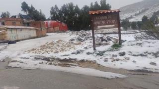 Áncash: reportan viviendas dañadas por fuerte granizada en Cátac