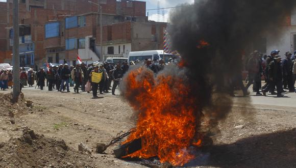 Protestas en Puno dejaron 18 fallecidos el último lunes. (Foto: Juan Carlos CISNEROS / AFP)