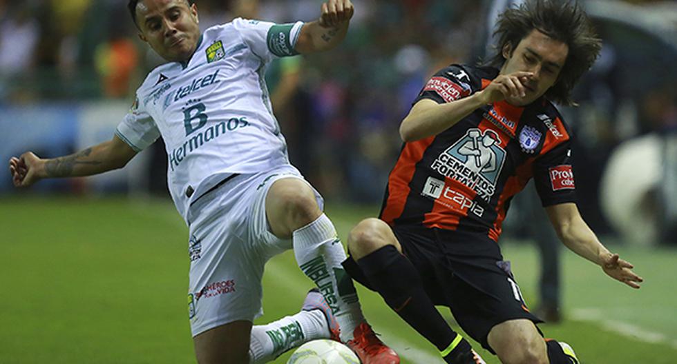 Hirving Lozano se encargó de abrir el marcador para el Pachuca (12\'); sin embargo Aldo Rocha puso la igualdad para los locales en el encuentro de ida de la Liga MX (Foto: Getty Images)