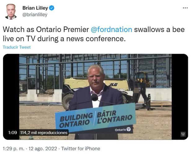 Canadian columnist and TV host Brian Lilly also shared the clip on his Twitter account.