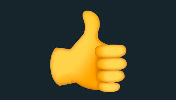 WHATSAPP | Conoce cuándo puedes usar el pulgar hacia arriba, el emoji de WhatsApp que suele compartirse en alguna conversación. (Foto: Emojipedia)