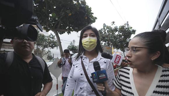 Betssy Chávez, congresista y exministra de Pedro Castillo, negó haber pedido prescindir de su seguridad. (Foto: GEC)