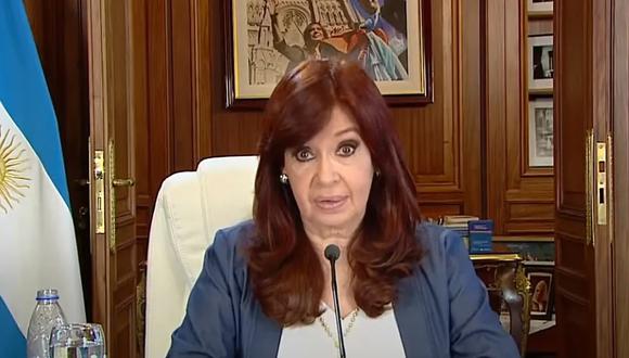 Cristina Kirchner fue condenada a 6 años de prisión en Argentina. (Captura de video).