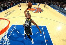 Warriors vencieron a los Knicks por 128-100 con 41 puntos de Kevin Durant