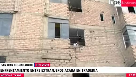 Hombre es asesinado por exenamorado de la extranjera a la que frecuentaba, en San Juan de Lurigancho. (TV Perú Noticias)