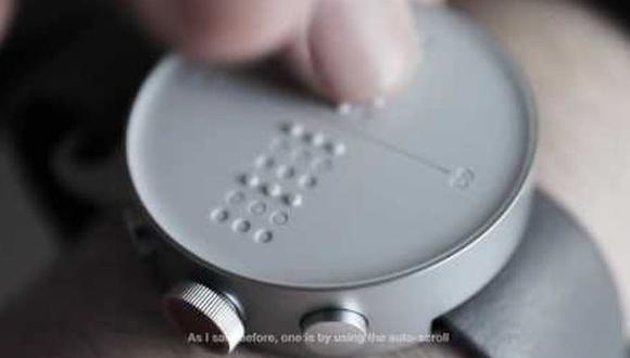 Dot, el primer reloj inteligente en braille [VIDEO]