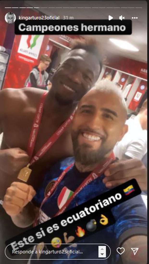 Publicación de Arturo Vidal en su cuenta de Instagram. Fuente: @Kingarturo23oficial