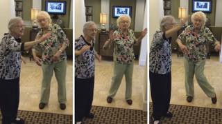 El baile de estas dos abuelitas causa sensación en Facebook