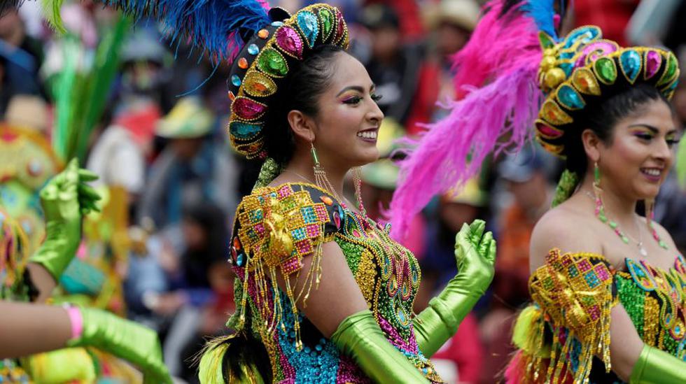 Miembros de la Morenada en pleno carnaval de Oruro, en Bolivia. (Foto: Reuters)