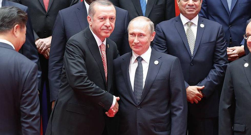 Vladimir Putin y Recep Tayyip Erdogan. (Foto: Getty Images)