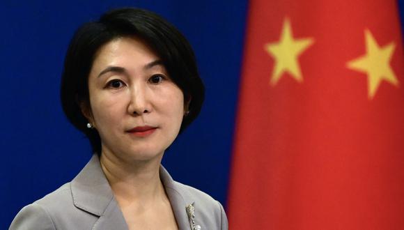 La portavoz del Ministerio de Asuntos Exteriores de China, Mao Ning. (Foto de Pedro PARDO / AFP)
