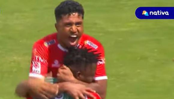 Álvaro Medrano anotó un doblete para el 2-0 de Unión Comercio vs. Ayacucho FC. (Captura: Nativa)