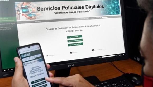 Conoce aquí los pasos para sacar antecedentes policiales desde casa. (Foto: Andina)