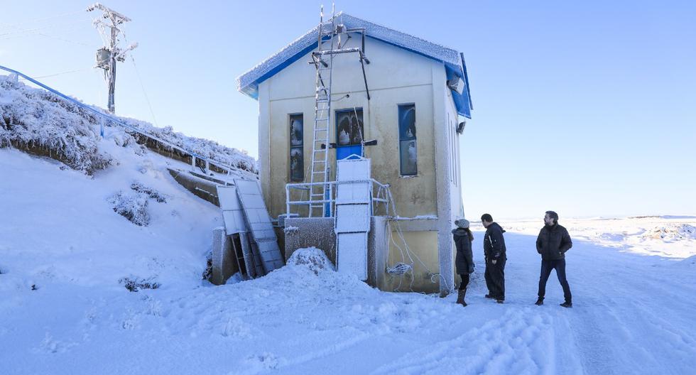 Una ola de frío polar que continúa activa este miércoles ha helado durante los últimos días parte de la Patagonia argentina con temperaturas mínimas de -16° en localidades como Río Grande. (Foto: EFE/Cedidas por el Municipio de Río Grande)