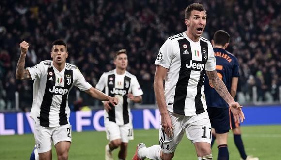 Juventus vs. Valencia EN VIVO vía FOX Sports: ver ONLINE con gol de Mandzukic ganan 1-0 por Champions. (Foto: AFP)